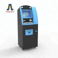 17inch stand alone bill payment kiosk with bill acceptor and coin dispenser for self payment (HJL-9904)