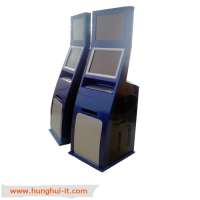 Dual Screen bill Payment Kiosk with A4 Printer and Coin Acceptor